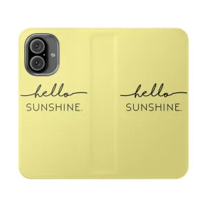 Bright & Cheerful Yellow Flip Cover Phone Case for Baby Nursery