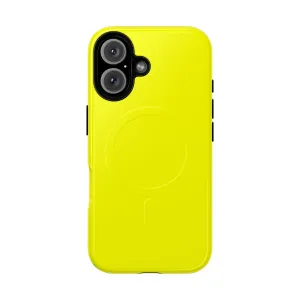 Bright Neon Yellow Magnetic Tough Phone Case