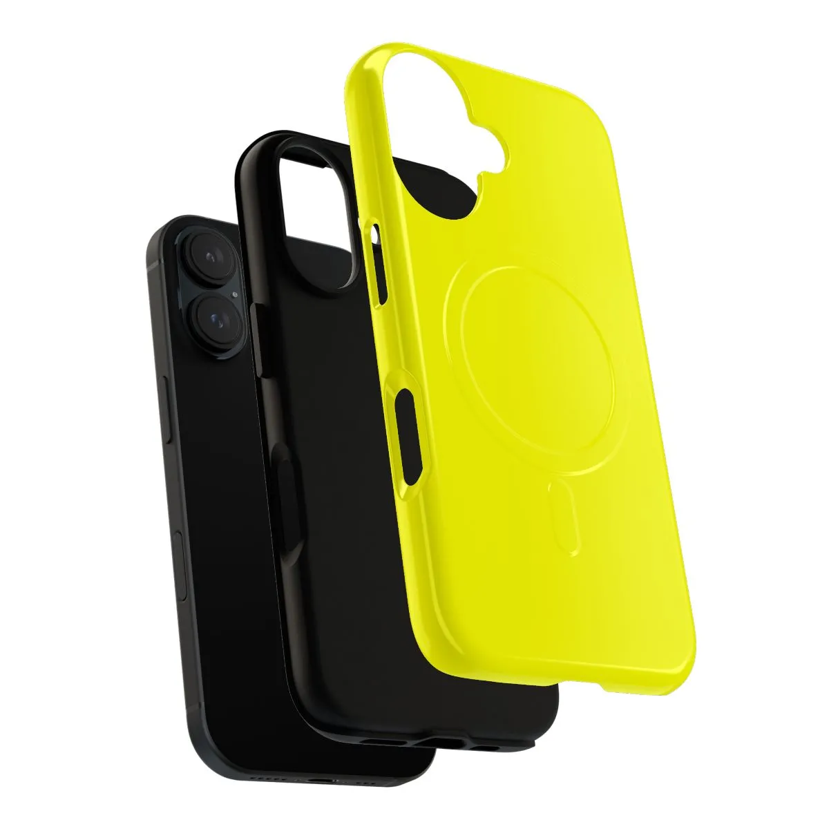 Bright Neon Yellow Magnetic Tough Phone Case