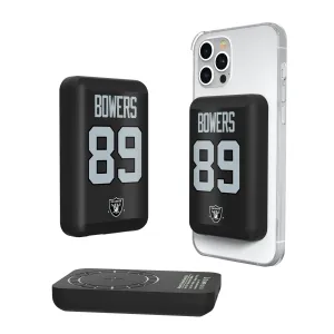 Brock Bowers Las Vegas Raiders 89 Ready Wireless Mag Power Bank