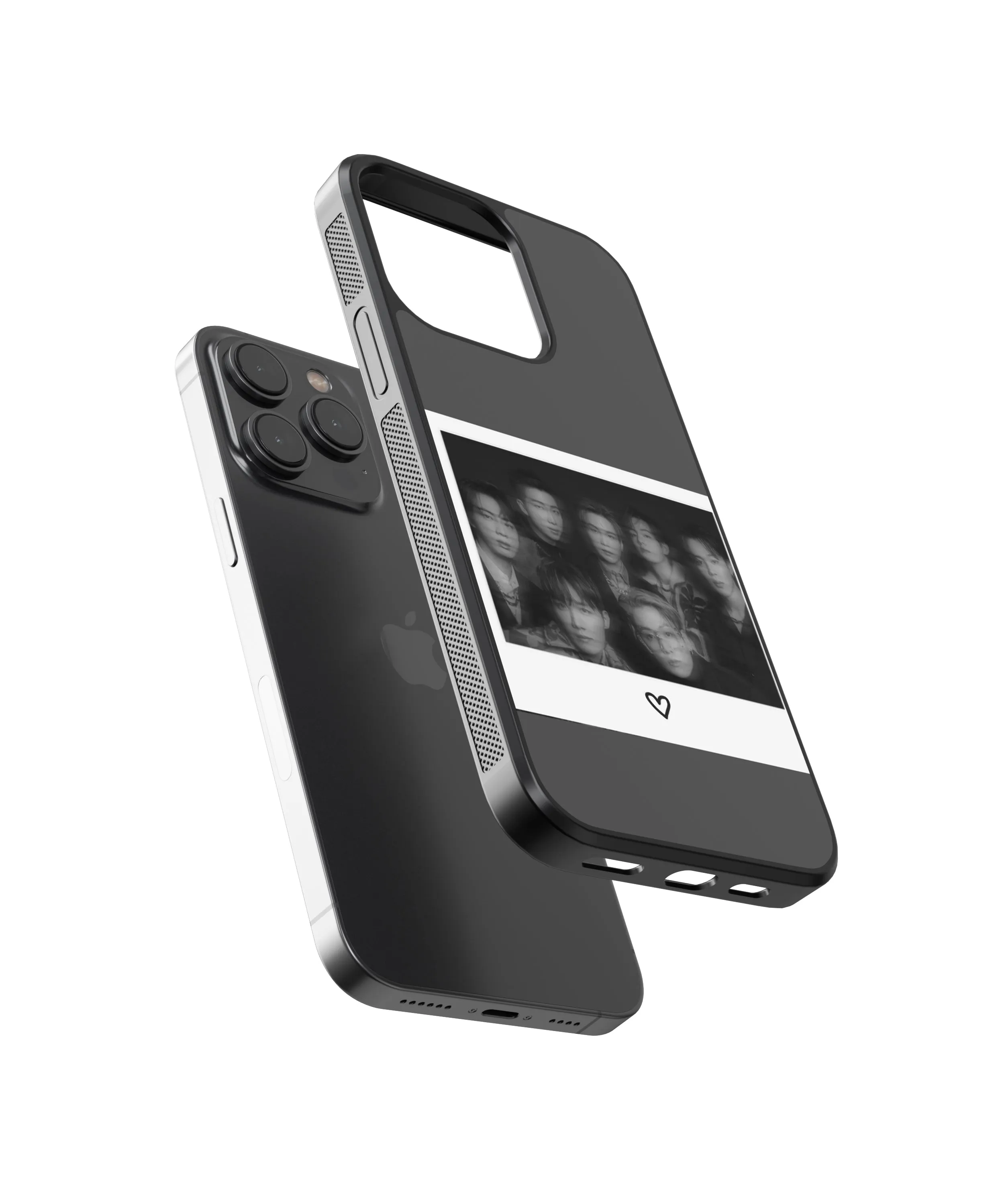 BTS Polaroid Glass Phone Case Cover