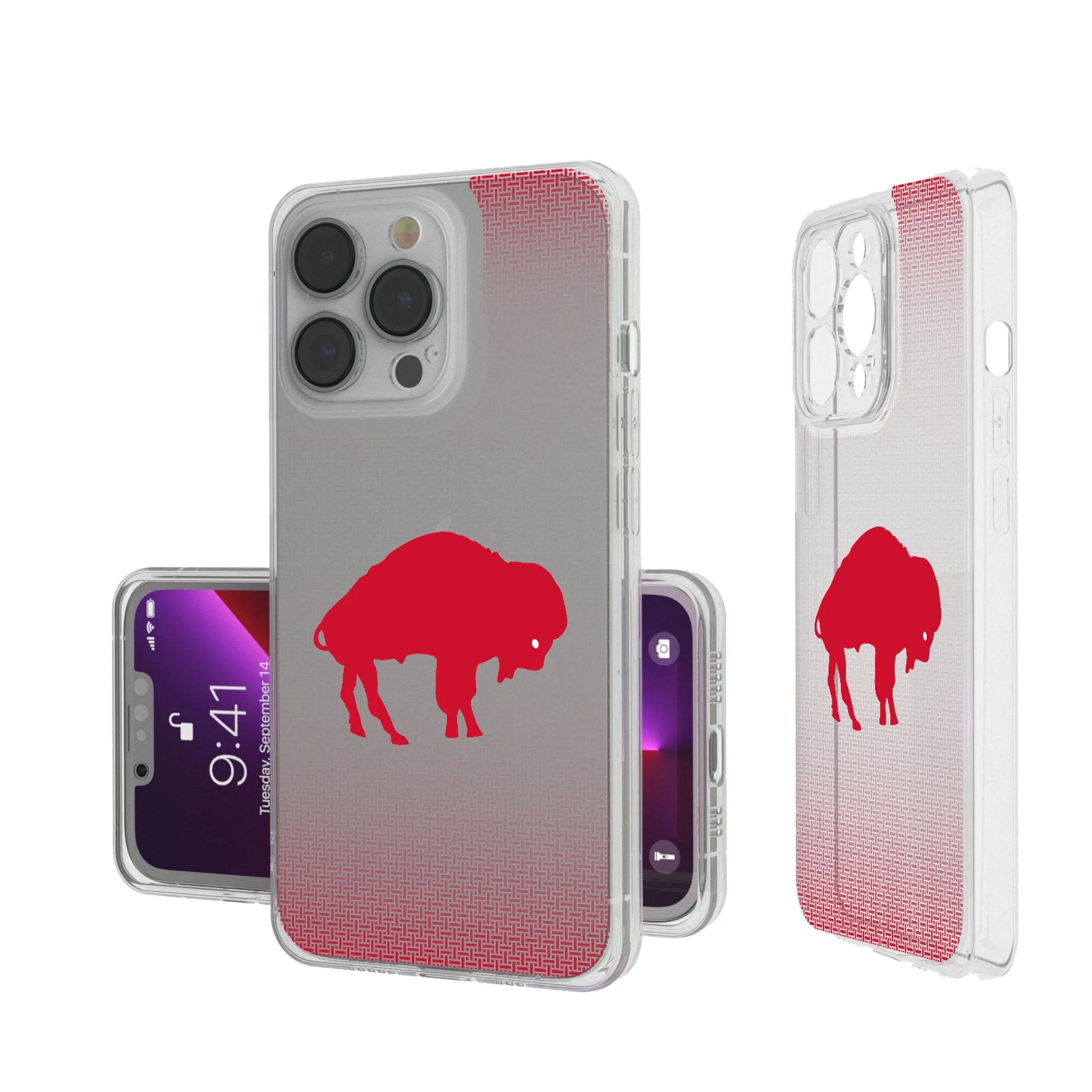 Buffalo Bills Historic Collection Linen Clear Phone Case