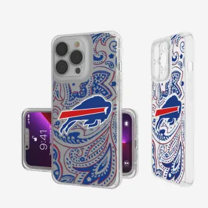 Buffalo Bills Paisley Clear Phone Case