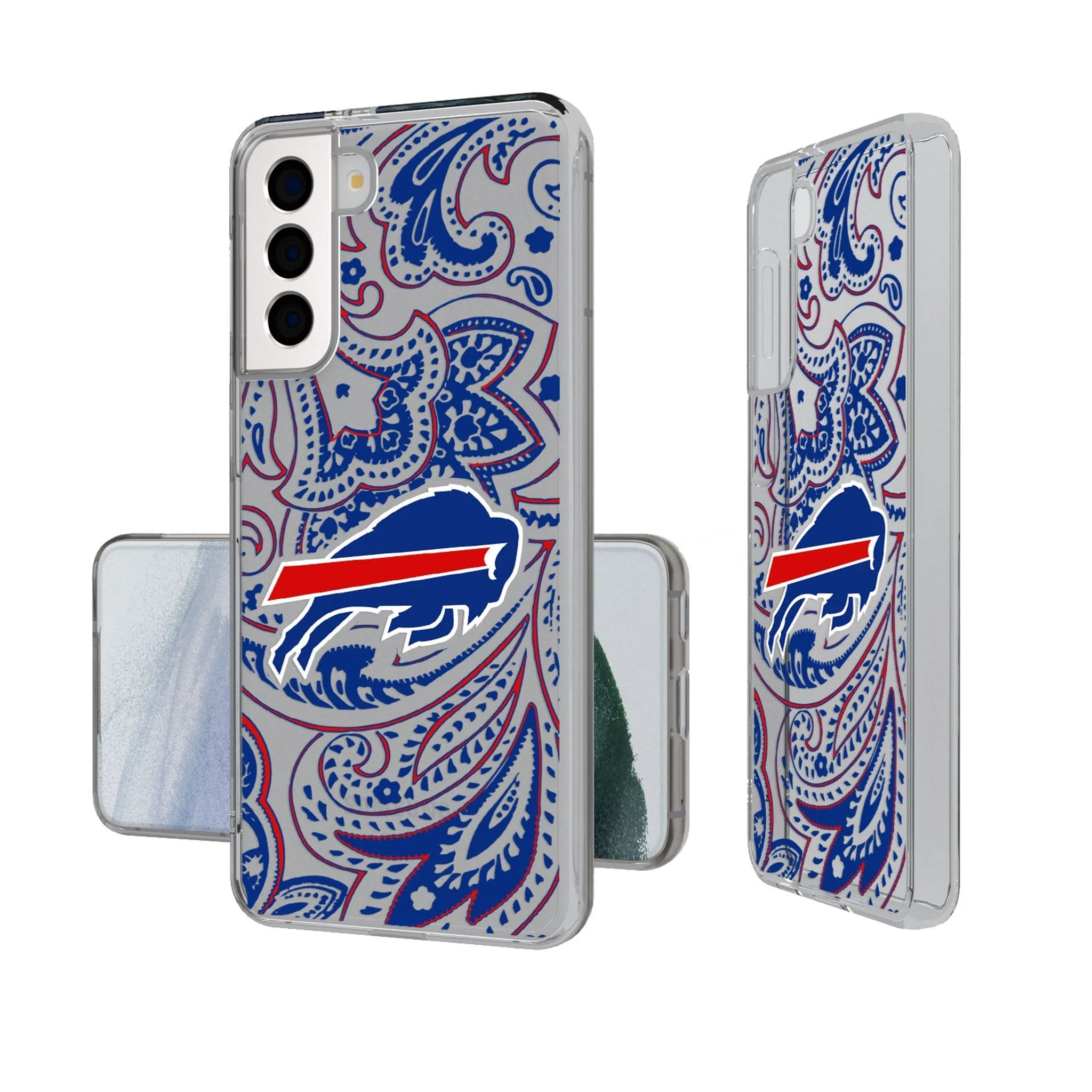 Buffalo Bills Paisley Clear Phone Case