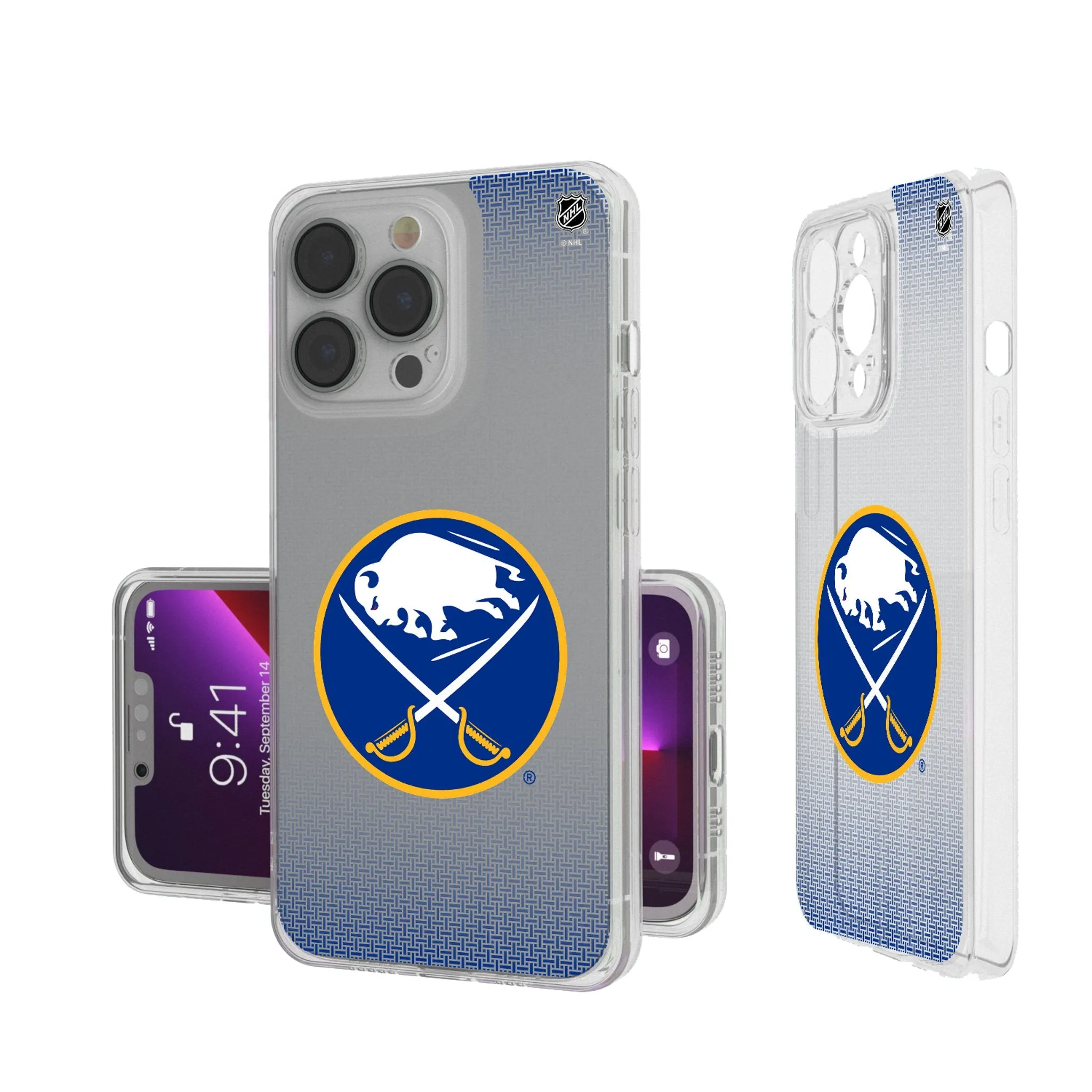 Buffalo Sabres Linen Clear Phone Case