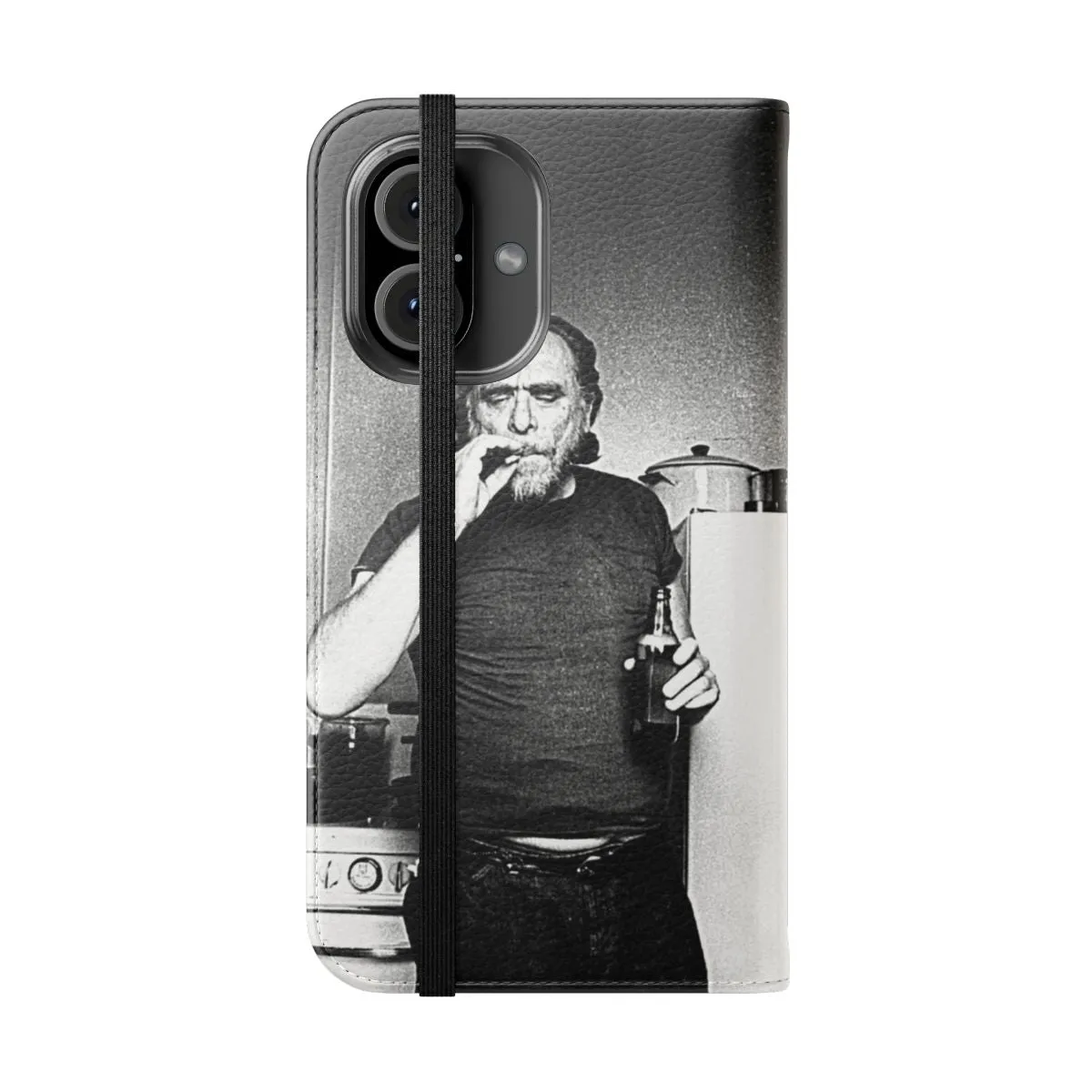 Bukowski Inspired Flip Cover Phone Case - Poet and Novelist Design