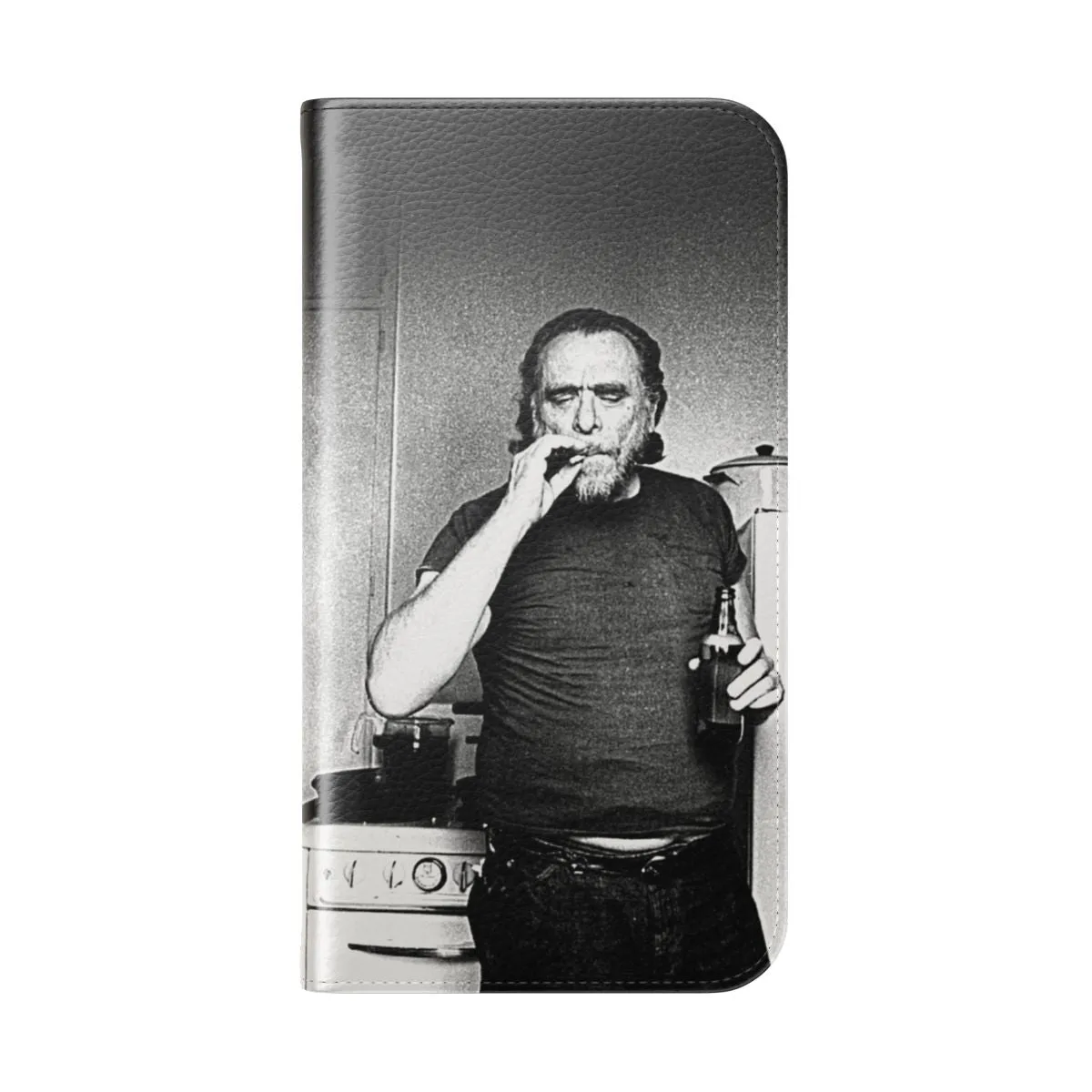 Bukowski Inspired Flip Cover Phone Case - Poet and Novelist Design