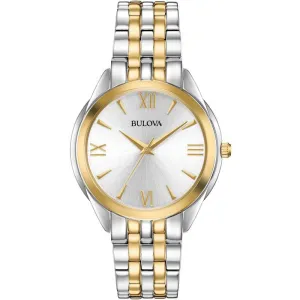 Bulova Classic Quartz Silver Dial Ladies Watch 98L259