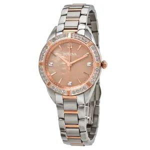 Bulova Classic Sutton Quartz Diamond Ladies Watch 98R264