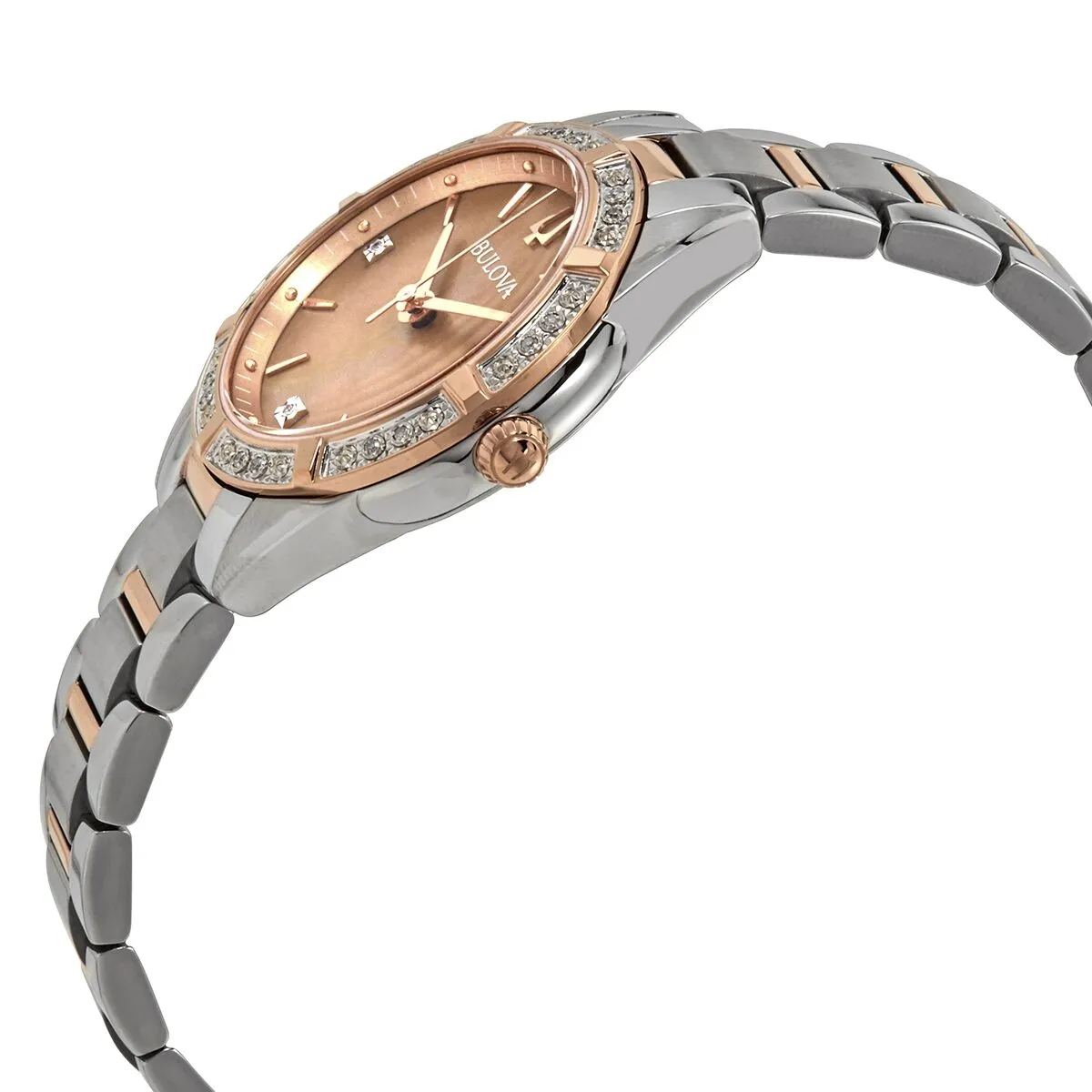 Bulova Classic Sutton Quartz Diamond Ladies Watch 98R264