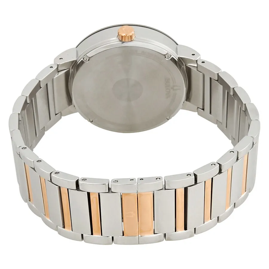 Bulova Diamond Black Dial Two-tone Men's Watch 98D129