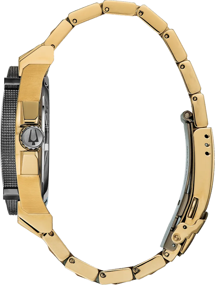 Bulova Icon Precisionist Gold Tone Men Watch 98D156