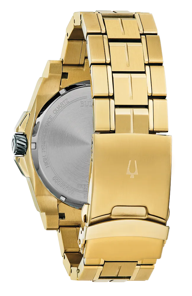 Bulova Icon Precisionist Gold Tone Men Watch 98D156