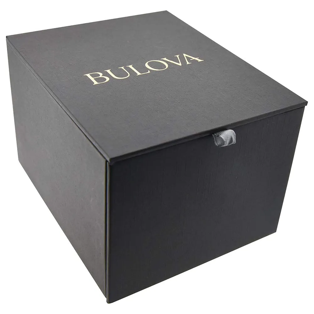 Bulova Men's Blue Dial Two Tone Stainless Steel Band Quartz Watch - 98D154