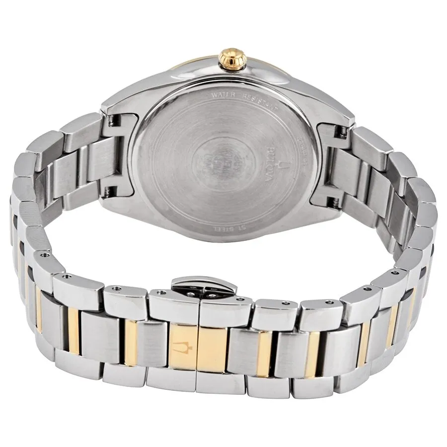 Bulova Sutton Quartz Diamond Mother of Pearl Dial Ladies Watch 98P184