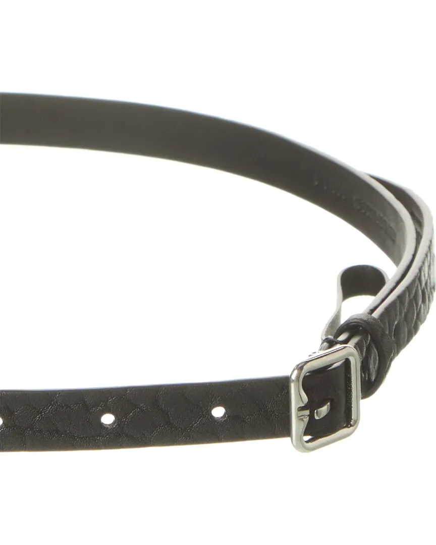 Burberry B Logo Leather Belt