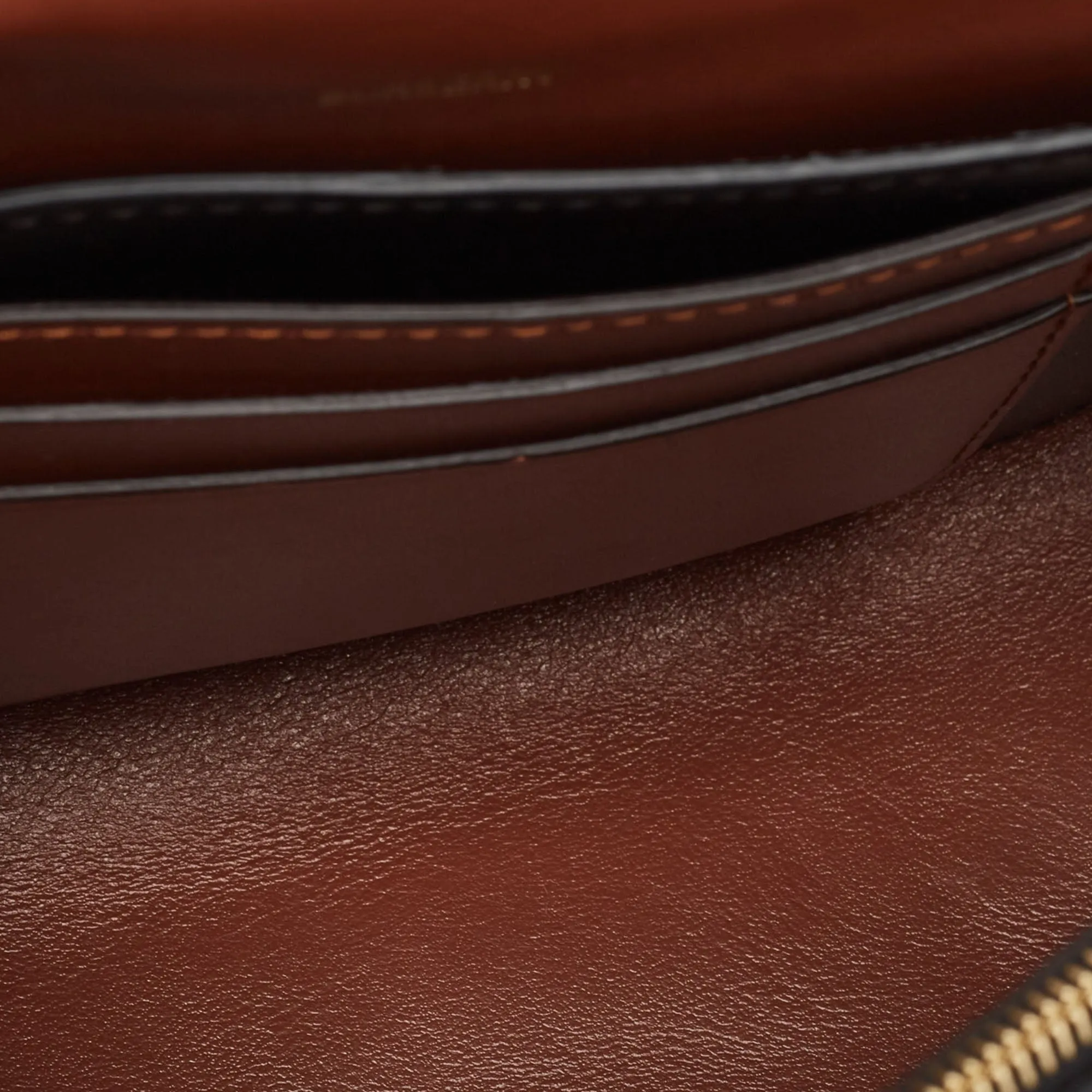 BURBERRY Brown/Black TB Monogram Coated Canvas and Leather Hackberry Crossbody Bag