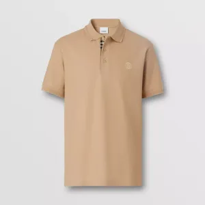BURBERRY MONOGRAM MOTIF COTTON PIQUÉ POLO SHIRT