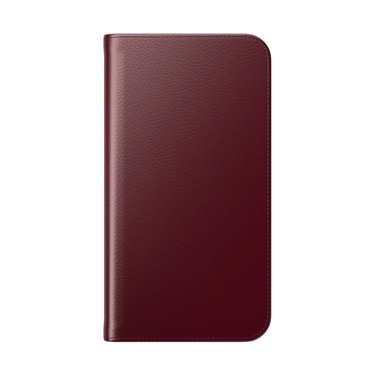Burgundy Flip Cover Phone Case - Stylish & Trendy Protection