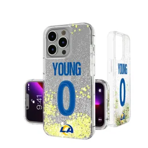 Byron Young Los Angeles Rams 0 Ready Glitter Phone Case