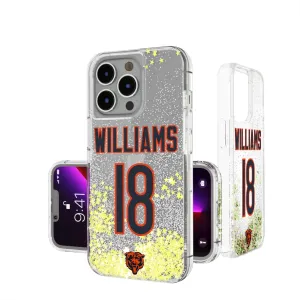 Caleb Williams Chicago Bears 18 Ready Glitter Phone Case