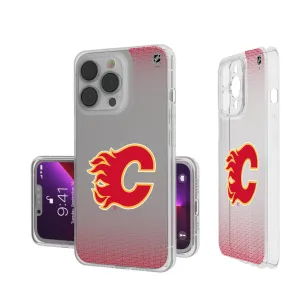 Calgary Flames Linen Clear Phone Case