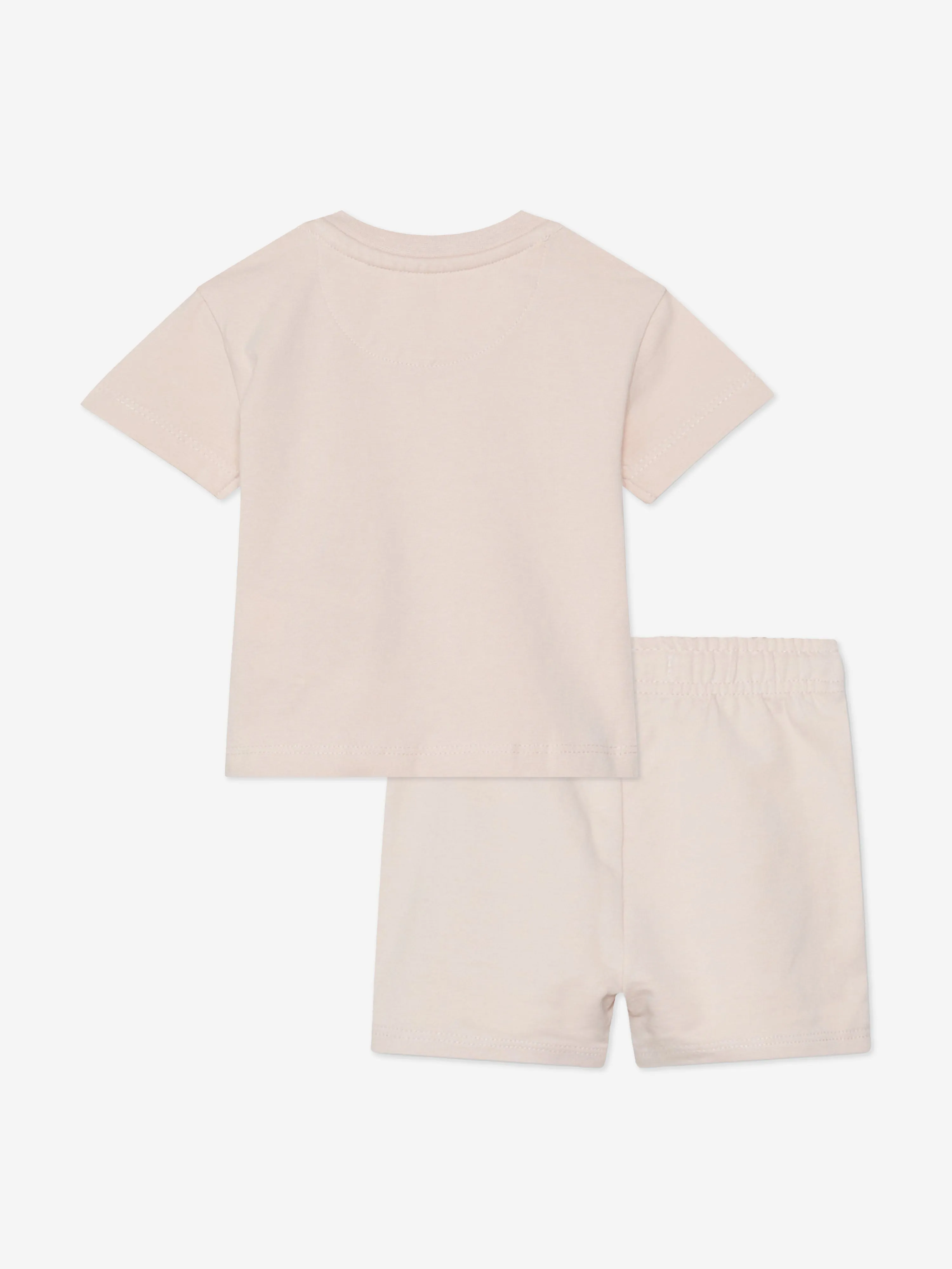 Calvin Klein Baby Girls Monogram Logo Shorts Set in Pink