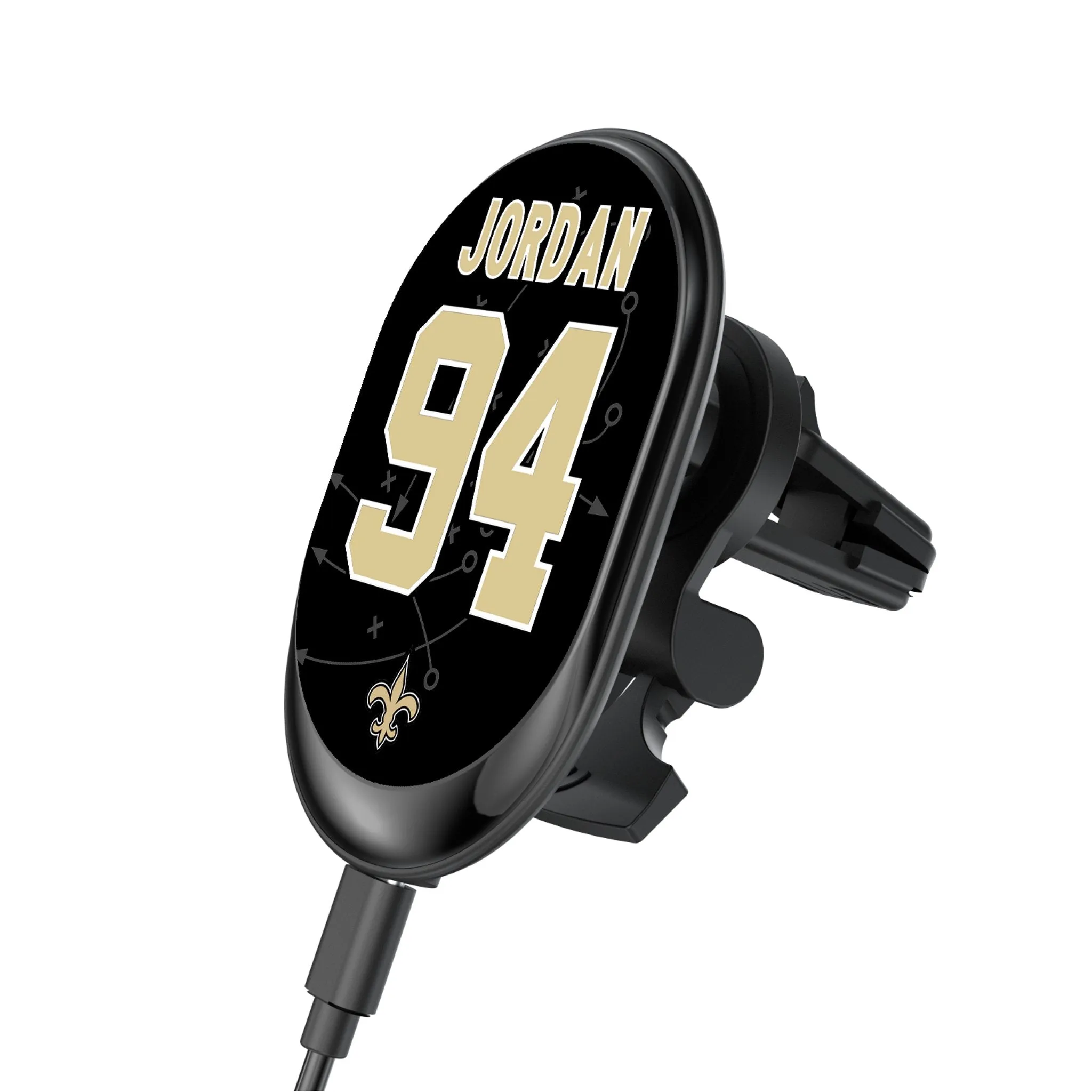 Cameron Jordan New Orleans Saints 94 Ready Wireless Mag Car Charger
