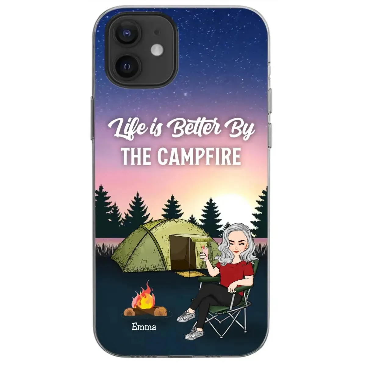 Camping Lovers - Life Is Better By The Campfire Gift For Camping Lovers - Personalized Clear Phone Case