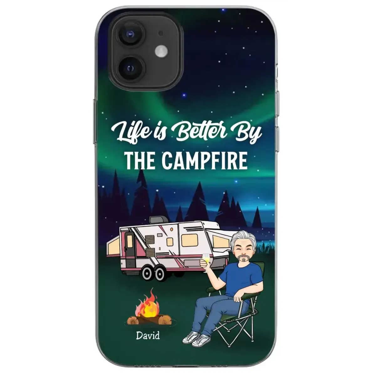 Camping Lovers - Life Is Better By The Campfire Gift For Camping Lovers - Personalized Clear Phone Case