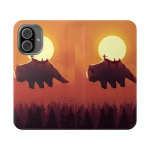 Captivating Avatar-Inspired Flip Cover Phone Case
