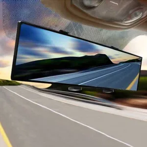 Car Rearview Mirror Interior Auto Reflective Lens Surface Blue Mirror