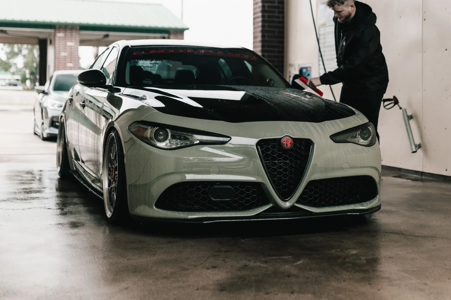 CARBON FIBER FULL FRONT LIP (ALFA ROMEO GIULIA 2.0L)