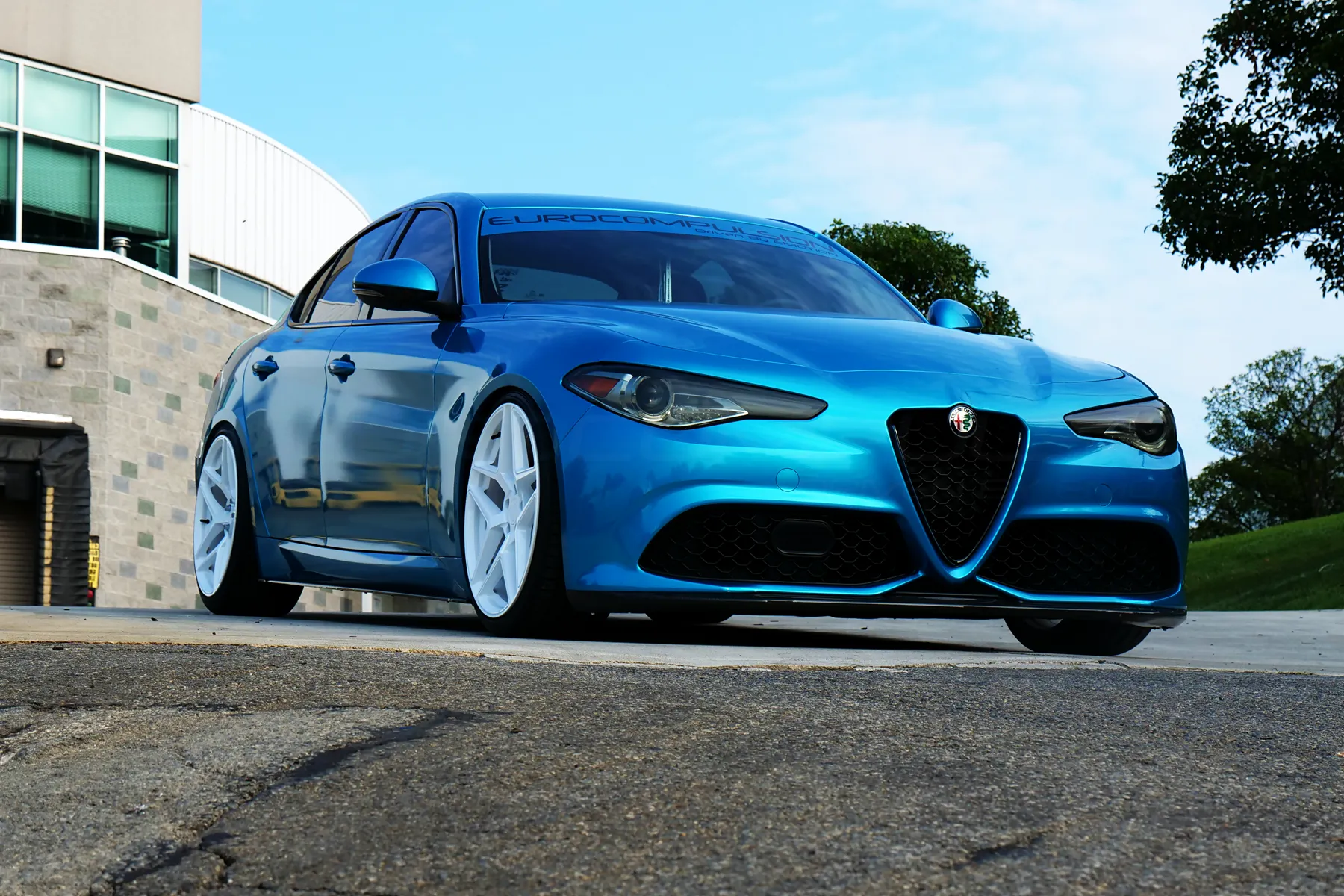 CARBON FIBER FULL FRONT LIP (ALFA ROMEO GIULIA 2.0L)