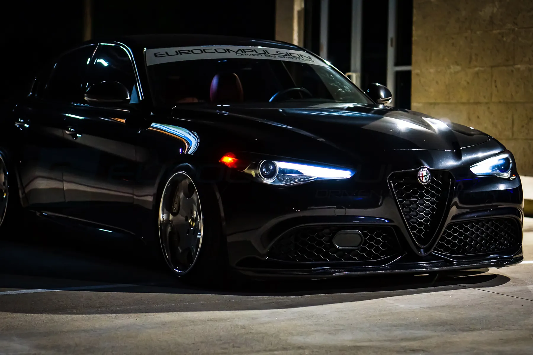 CARBON FIBER FULL FRONT LIP (ALFA ROMEO GIULIA 2.0L)