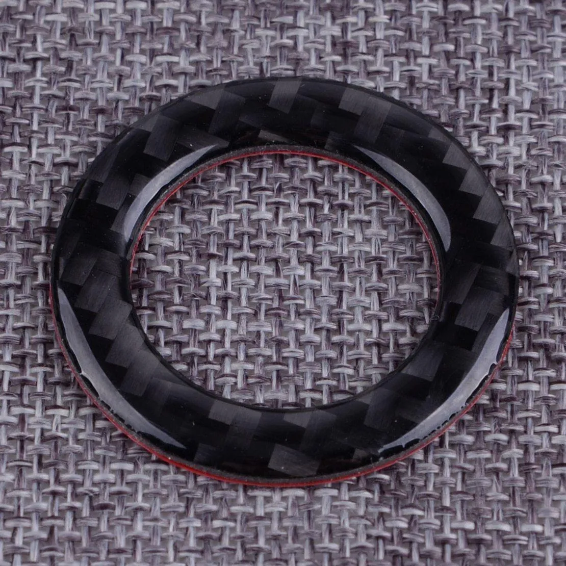 Carbon Fiber Ignition Push Button Ring Cover.  Engine Start/Stop Decor for Infiniti Q50 2014-2017 2018