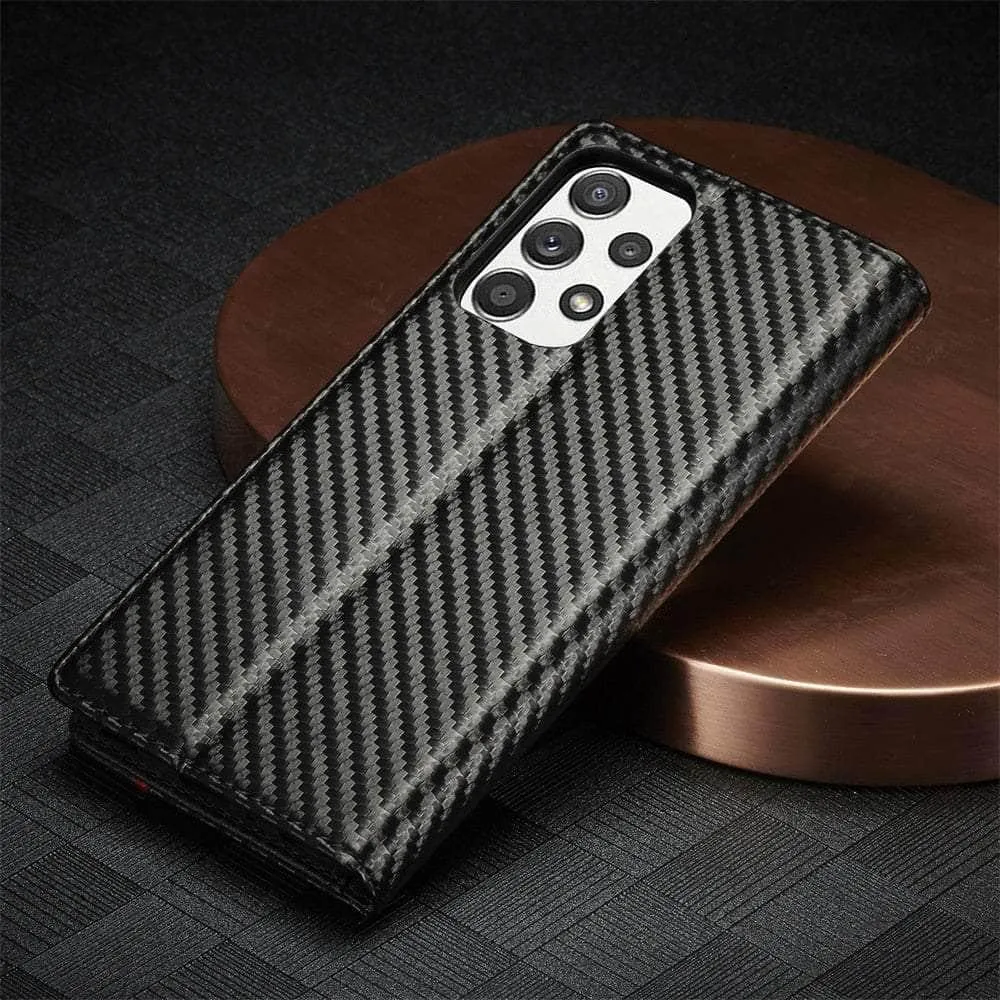 Carbon Fiber Vegan Leather Galaxy A54 Case
