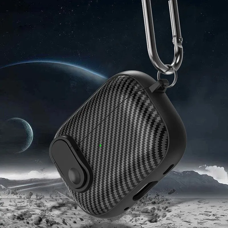 Carbon Fiber Wireless Earphone Case