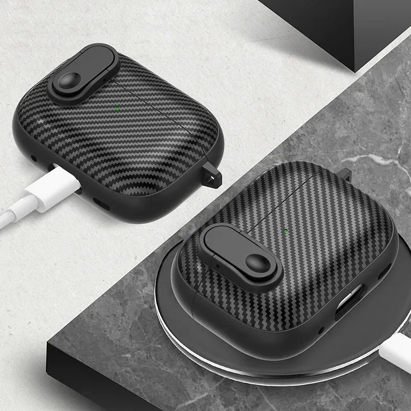 Carbon Fiber Wireless Earphone Case