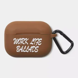Carhartt WIP - Work Varsity AirPods Case - Deep H Brown / Wax