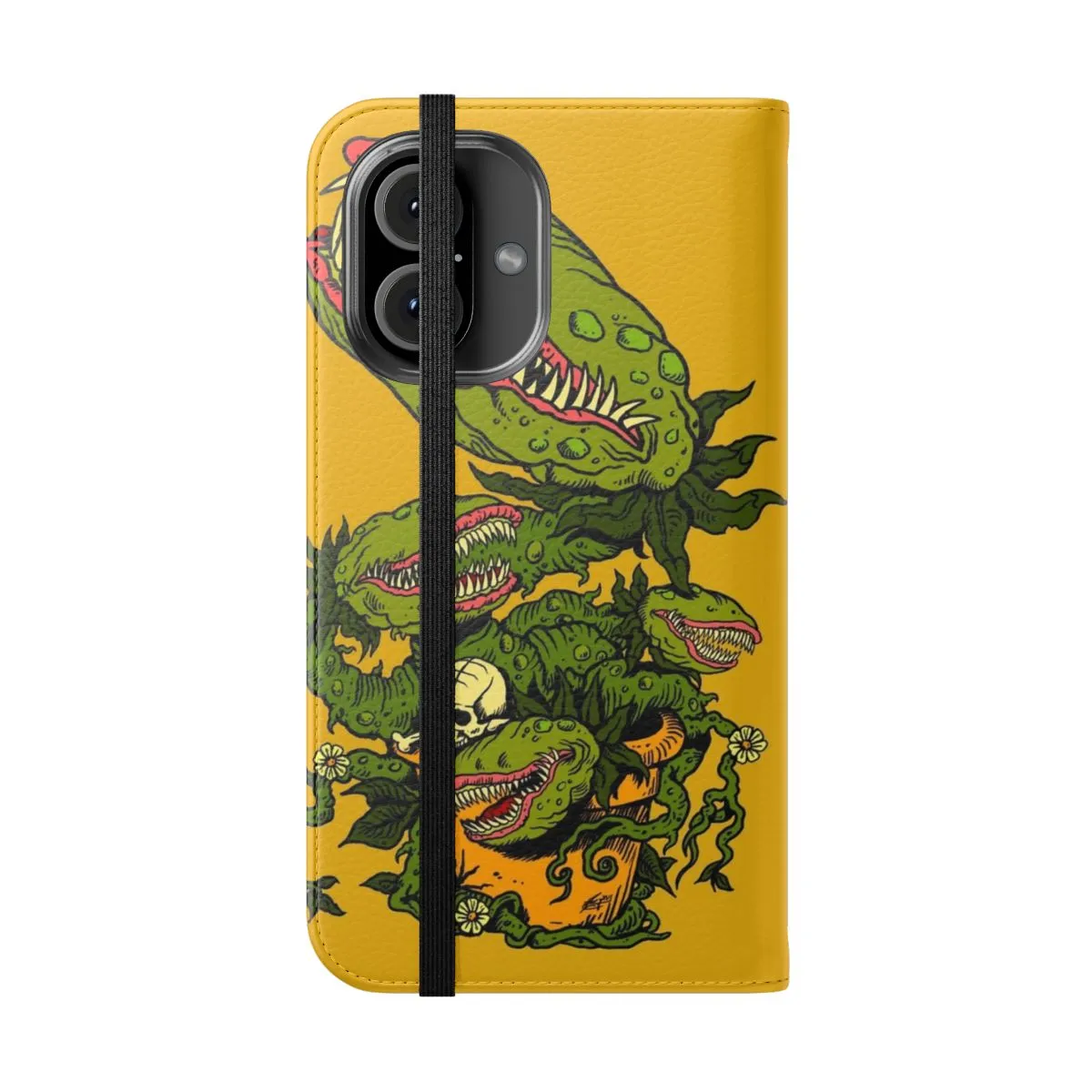 Carnivorous Plant-Inspired Flip Cover Phone Case