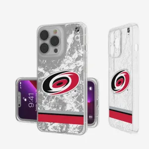 Carolina Hurricanes Ice Stripe Clear Phone Case