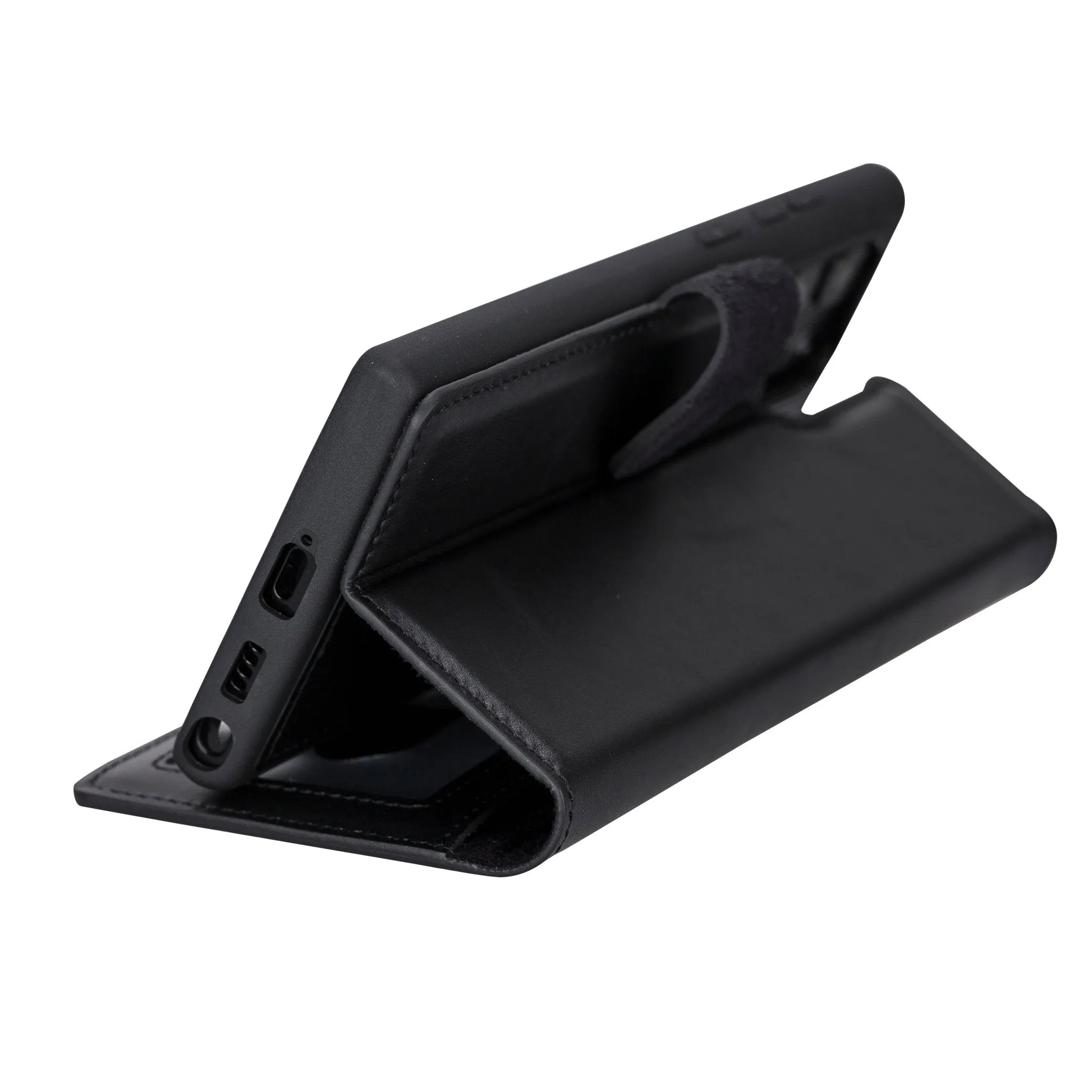 Carter Samsung Galaxy S22 Ultra Wallet Case, Rustic Black