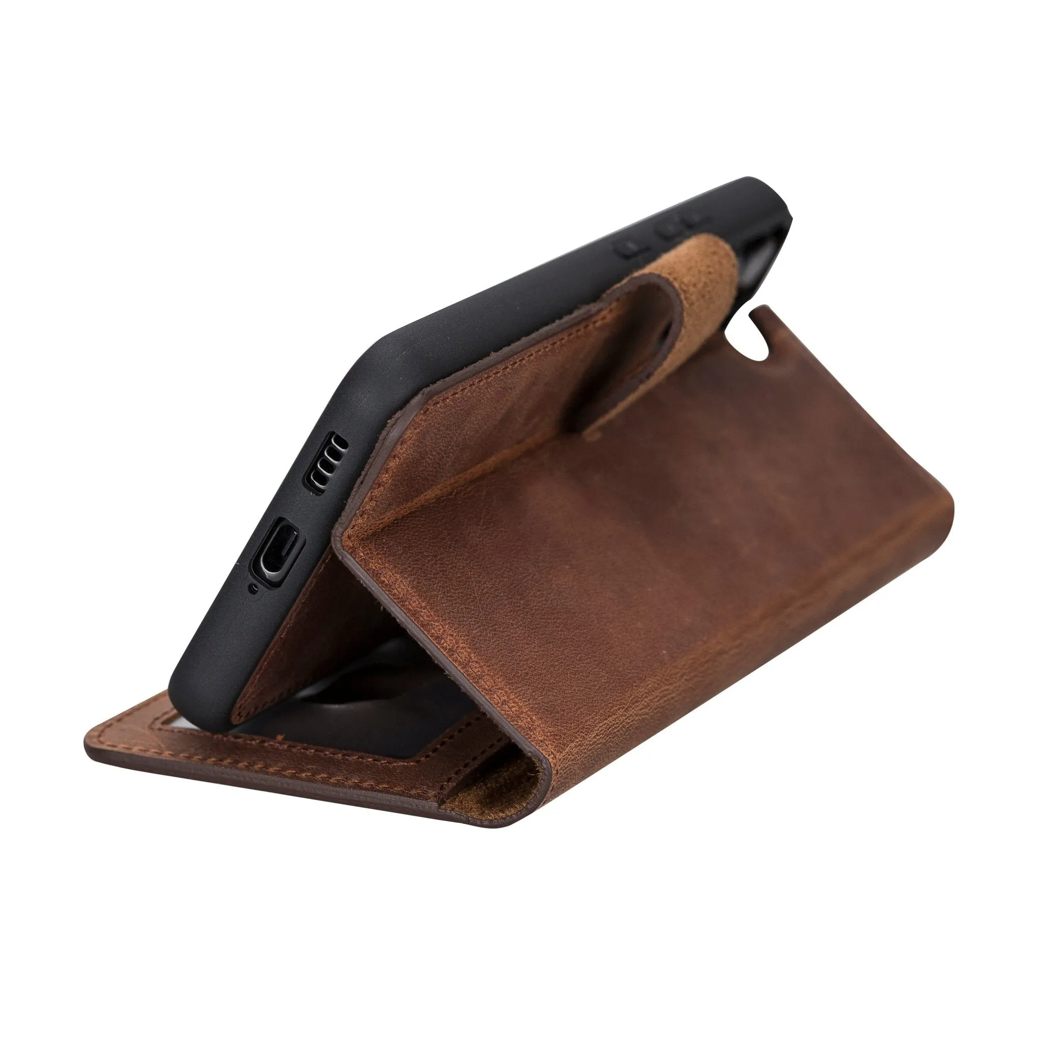 Carter Samsung Galaxy S22 Wallet Case, Antique Brown
