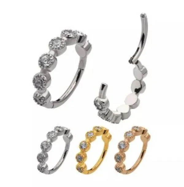 Cartilage - 16g CZ - Steel
