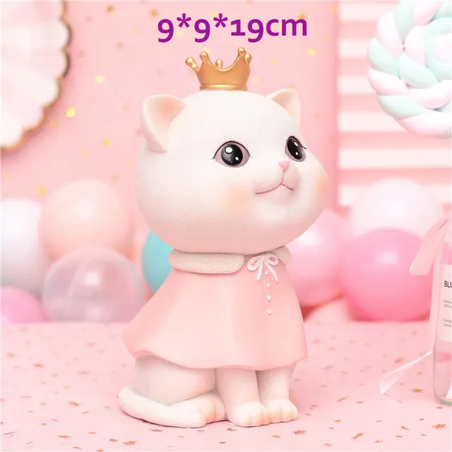 Cartoon Cute Dog t Figurine With Crown Ornament