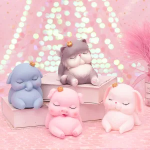 Cartoon Cute Dog t Figurine With Crown Ornament