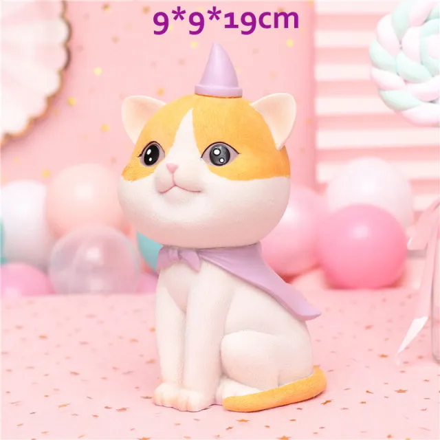 Cartoon Cute Dog t Figurine With Crown Ornament