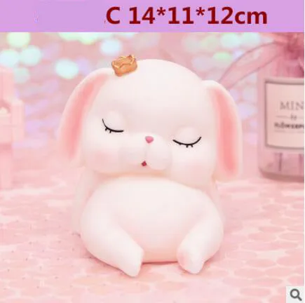 Cartoon Cute Dog t Figurine With Crown Ornament