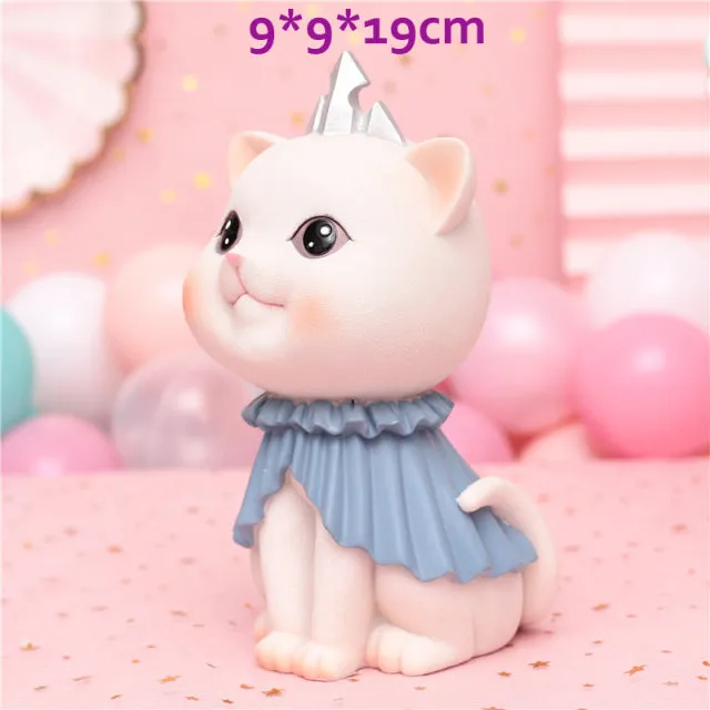 Cartoon Cute Dog t Figurine With Crown Ornament